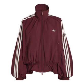 adidas (WMNS) adidas Blousy Oversized Track Top Asia Sizing Shadow Red LG3959