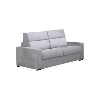 Dmora Sof&aacute; Cama 2 Plazas Casabona, Desenfundable, Almacenaje Hecho En Italia, Apertura Abatible, 180x95 Cm Gris