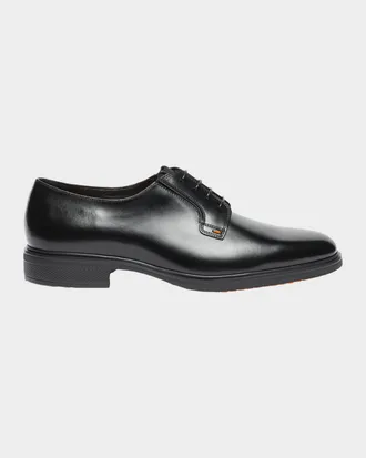 Santoni Men & apos;s Easy Collection Leather Rubber-Sole Derby Shoes