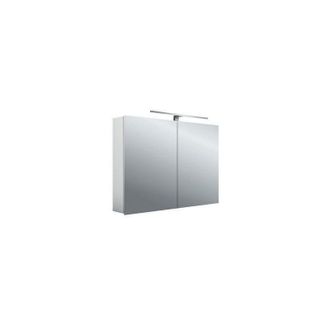 Emco Emco - Mee Armario Con Espejo Iluminado Led, Aluminio, 2 Puertas