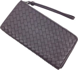 Bottega Veneta Brown Leather Long Wallet (Bi-Fold) (Pre-Owned)