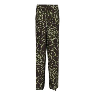 Dries Van Noten Wide Trousers, female, Black, Size: XS Pila Wide Trousers