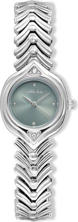 Ettika Round Case Chevron Strap Watch in Seafoam at Nordstrom Rack