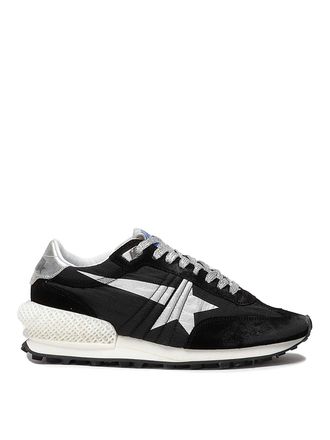 Golden Goose Running Marathon Nylon Upper Suede Toe