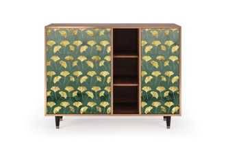 StoryZ Aparador verde y amarillo 3 cajones y 1 puerta L 125 cm