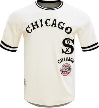 Pro Standard Mens WHITE SOX RETRO CLASSIC DK TEE - Black/Eggshell Size 3XL