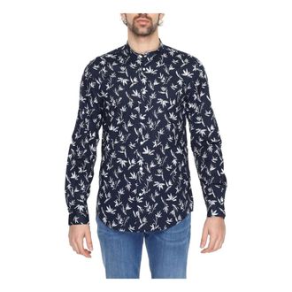 Antony Morato Casual Shirts - Heren - Casual Overhemden - Blauw - 2XL - Katoen - Overhemden