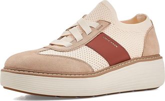 Cole Haan Originalgrand Max Stitchlite Platform Womens Shoes Tuscan Sand Suede/Auburn : 10.5 B - Medium, Synthetic