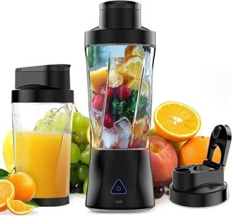 No Brand Batidora Port&aacute;til, Batidora Personal Para Batidos Y Postres, Funci&oacute;n De Carga Usb, Exprimidor Port&aacute;til Autolimpiante, Ideal Para La Cocina O Para Viaj