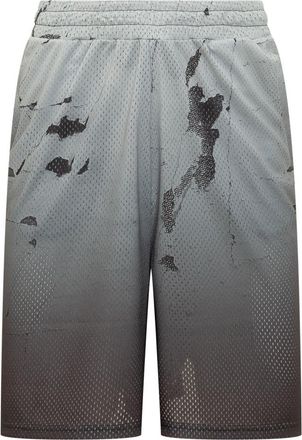 44 Label Group Grey Graphic Shorts