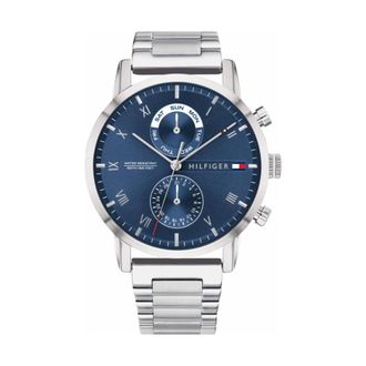 Tommy Hilfiger Accessoires, Heren, Grijs, ONE Size, 1710401 Analoog Horloge