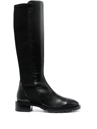 Stuart Weitzman Stivali con design a inserti - Nero