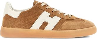 Hogan Cool logo-motif leather low-top sneakers - Brown