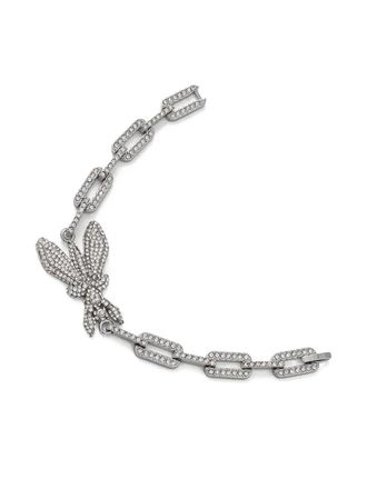 Patrizia Pepe embellished chain bracelet - Silver
