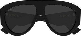 Gucci Sunglasses Gg2128 S 001 Black/Dark Gray Women