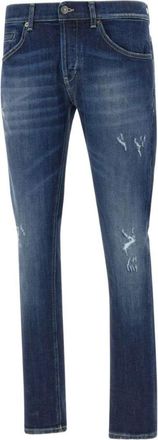 Dondup Blue Slim Solid Jeans