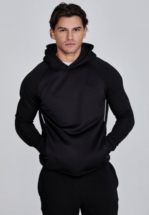 Siksilk Mens Black Pullover Hoodie M