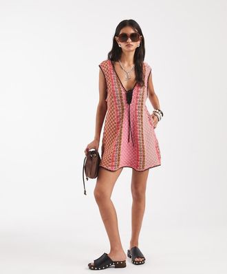 Free People Almalfi - Vestito corto rosa pop-Multi
