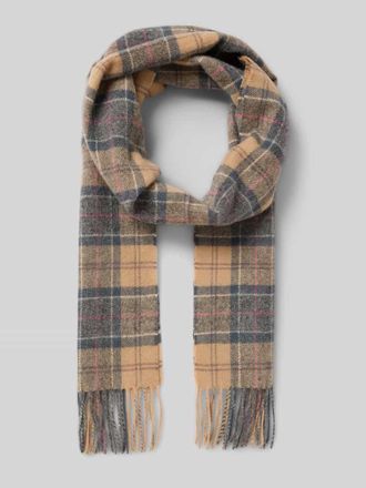 Barbour Schal aus reiner Lammwolle in Beige, Gr&ouml;&szlig;e 1