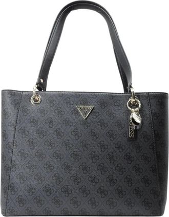 Guess Noelle Shopper - Dames - Shoppers - Zwart - ONE Size - Leer - Tassen