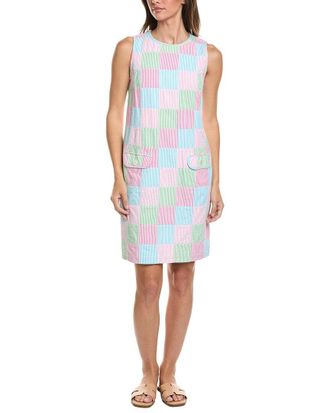 Brooks Brothers Seersucker Patchwork Shift Dress