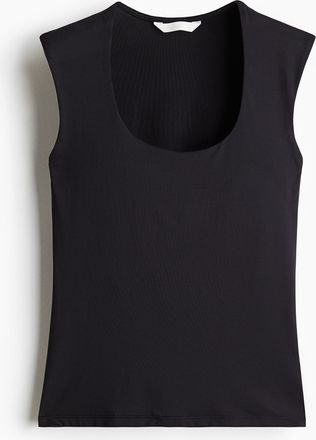 H&M Tanktop aus Mikrofaser - Schwarz