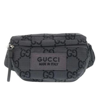 Gucci Vintage, unisex, Grijs, ONE Size, Nylon, Pre-owned Vintage Belt Bag