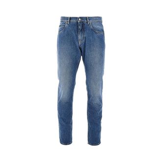Dolce & Gabbana Regular Fit jeans with crest embroidery Man 52