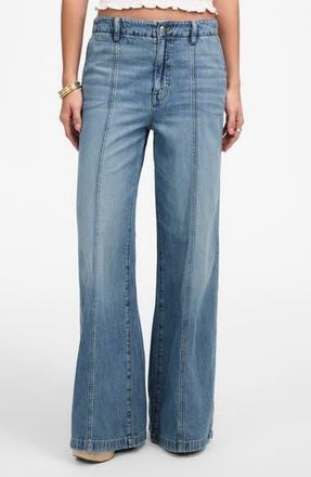 Madewell Wide-Sweep Denim Trousers (Roberts)on Wash in Robertson Wash at Nordstrom Rack, Size 32
