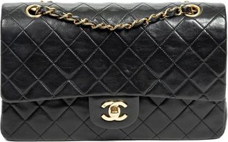 Chanel Borsa trapuntata con catena - Nero