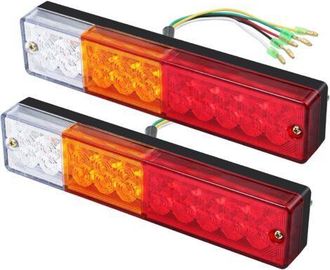 OEM Juego De 2 Luces Traseras Led, 40 Led Cada Una - Voltaje 12v/24v - Clasificaci&oacute;n De Impermeabilidad Ip65 - F&aacute;cil Instalaci&oacute;n Para Remolques, Camiones,