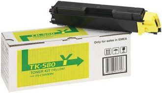 Kyocera T&oacute;ner Kyocera Original Tk-580y Amarillo 2.800 P&aacute;ginas (1t02ktanl0) Para Ecosys P6021cdn, Fs-c5150dn