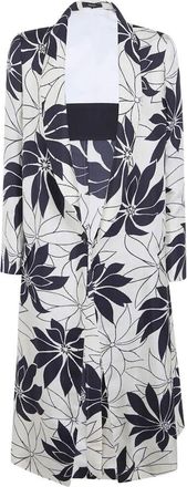 Ibrigu Printed Silk Overcoat