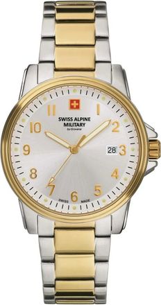 Swiss Alpine Military 7011.1142 Horloge - Heren - Accessoires - Geel - Maat: ONE Size