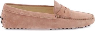Tod's Gommino Driving Su&egrave;de Penny Loafers - Dames - Loafers - Roze - 36 EU - Su&egrave;de - Schoenen