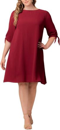 Kiyonna Manhattan Shift Dress in Berry at Nordstrom, Size 0X