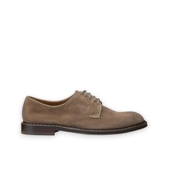 Doucal's Business Shoes, male, Beige, Size: 10 US Derby Lace-Up Shoe