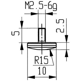 K&auml;fer K&auml;fer - Conector De Medida, De Carburo, Modelo : Abombado, 10 Mm De &Oslash;