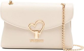 Love Moschino Quilted Crossbody Bag - Dames - Schoudertassen - Beige - ONE Size - Polyester - Tassen