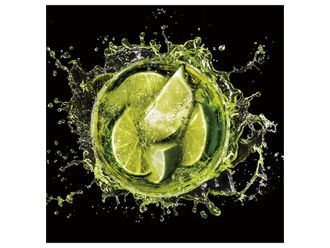 Schubiger M&ouml;bel Digitaldruck auf Glas Splash Limetten 3