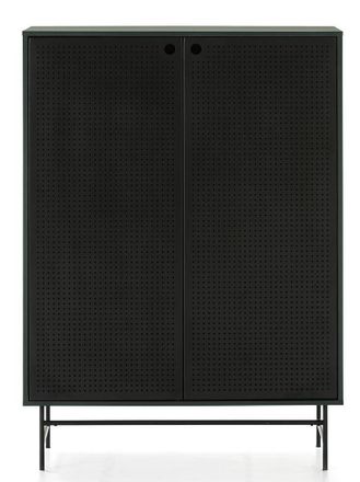 Teulat Design Highboard Punto Black/Dark Green 130 x 93 cm