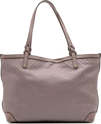 Gucci Pre-owned Womens Guccissima Leather Tote Bag - Grey - One Size