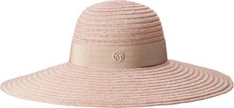 Maison Michel Cappello a tesa larga Blanche - Toni neutri