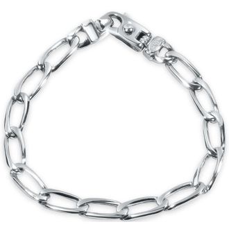 Pompeii3 Mens Long Link Curb 14k Gold (21gram) or Platinum (34gram) 7.5mm Bracelet 8.5