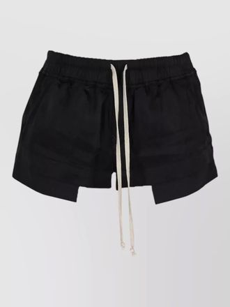 Rick Owens boxer style shorts short length side slits