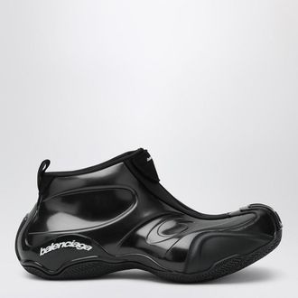 Balenciaga Shiny black polyester basketball sneakers