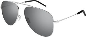 Saint Laurent Silver Pilot Unisex Sunglasses SL 800 003 59