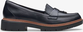 Clarks Westlynn Bella Navy Leather Schoenen
