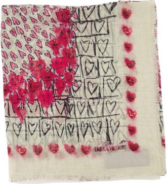 Zadig&Voltaire Kerry Hearts Scarf