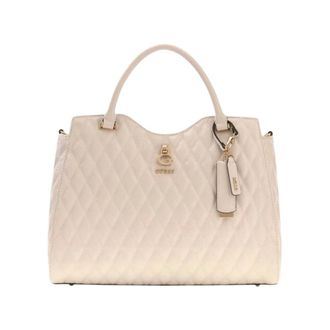 Guess Tamara Satchel - Dames - Tassen - Beige - Maat: ONE Size
